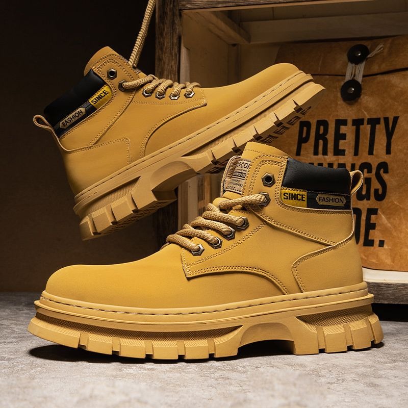 Vintage Men Platform Ankle Boo - Leather Work Is reseña y precio
