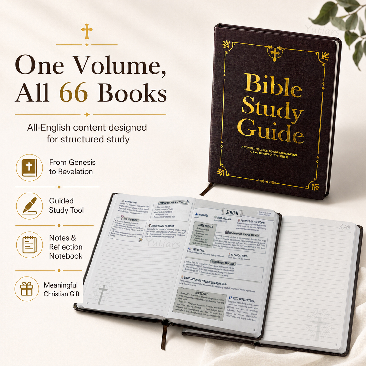 PU Leather Bible Study Journal - Leather Work Diary reseña y precio