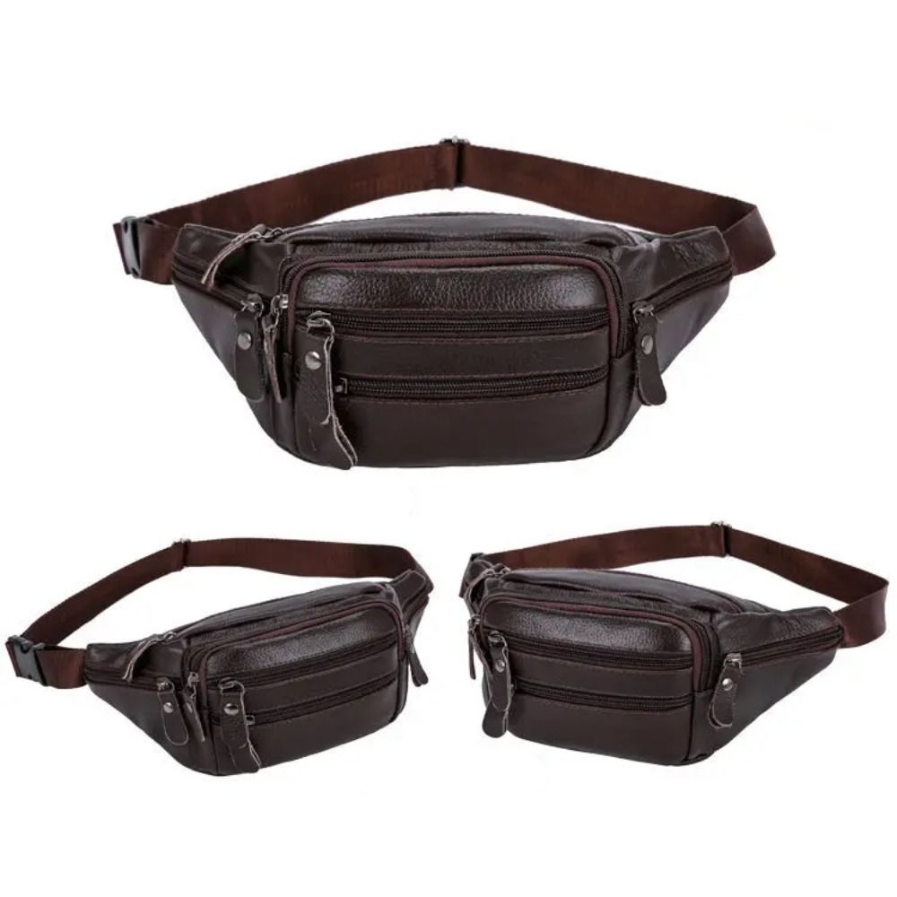 Zipper PU Leather Men's Waist  - Leatherwork Wallet reseña y precio