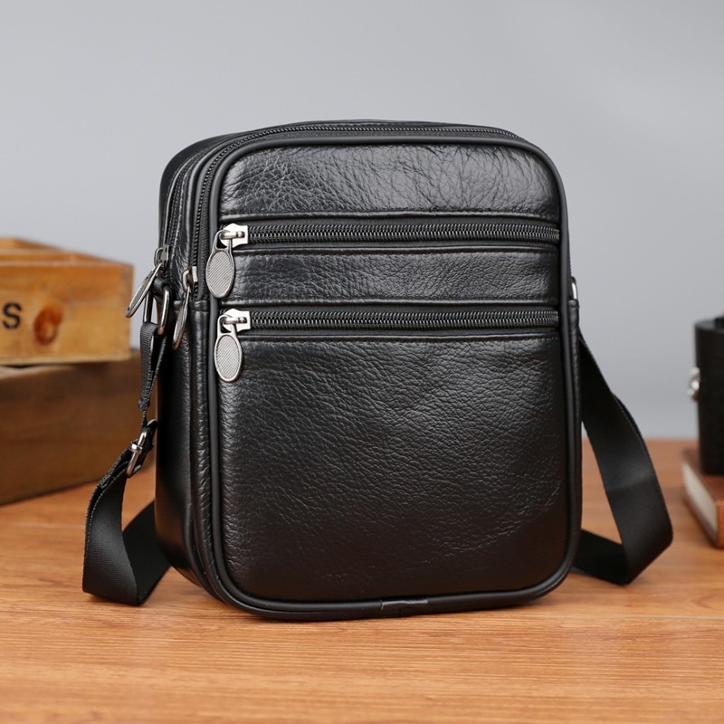 Men's Shoulder Messenger Bag C - Leather Work Handbags reseña y precio