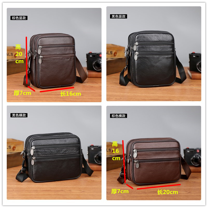Men's Shoulder Messenger Bag C - Leather Work Handbags reseña y precio