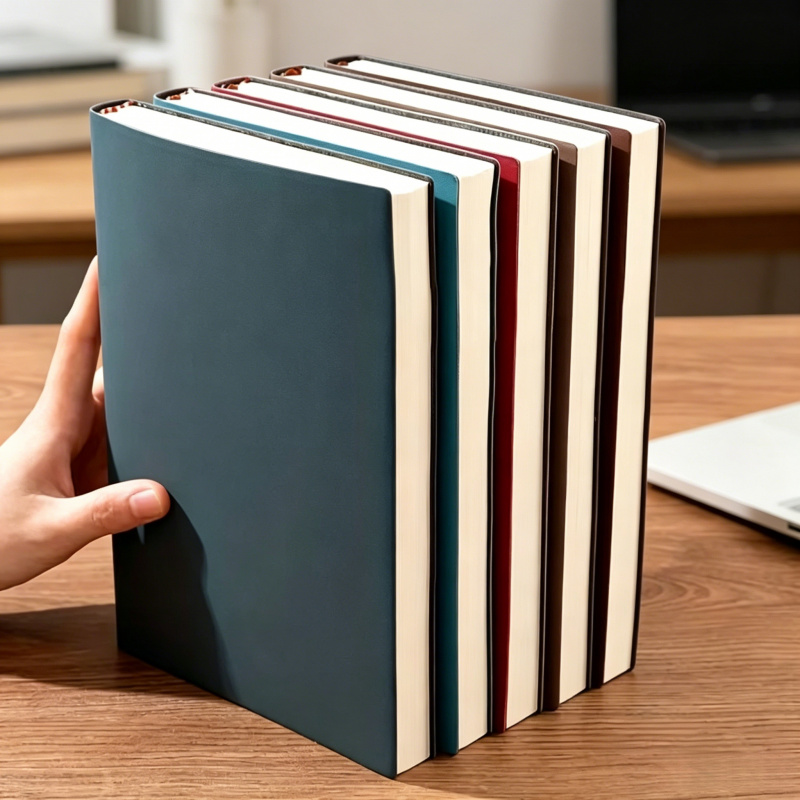 A5 Soft Leather Notebook with  - Leather Work Diary reseña y precio