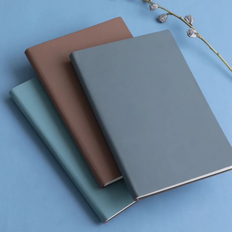 A5 Soft Leather Notebook with  - Leather Work Diary reseña y precio