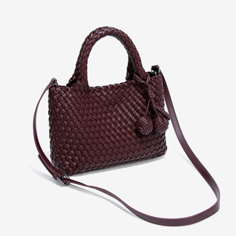 Woven Shopper Bag Fashionable  - Leatherwork Wallet reseña y precio