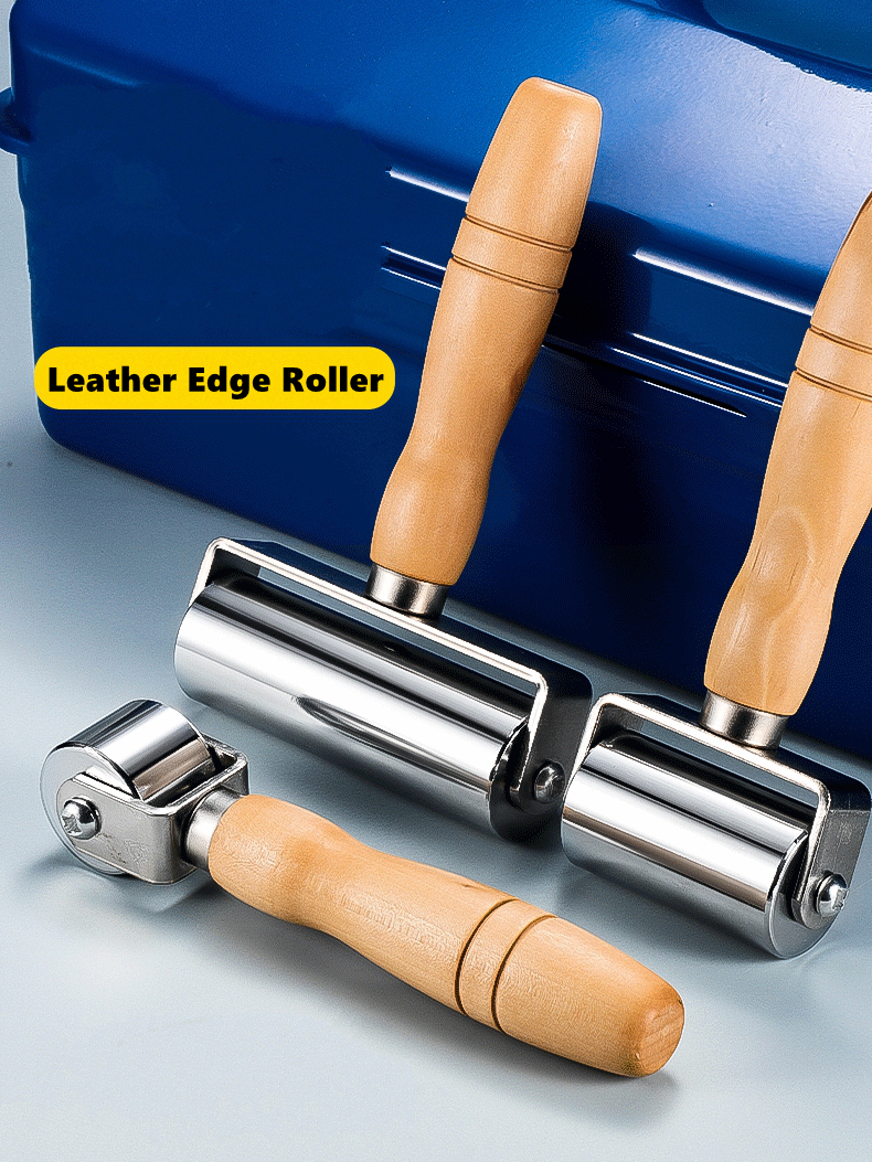 Leather Press Edge Roller with - Leatherwork Edge Creaser reseña y precio