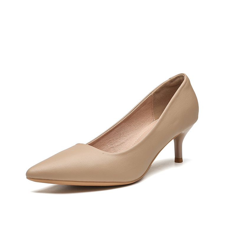 High-heeled women's slim heel  - Leatherwork In French reseña y precio
