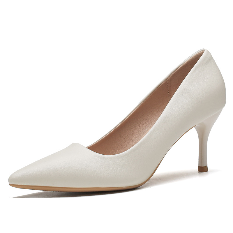 High-heeled women's slim heel  - Leatherwork In French reseña y precio