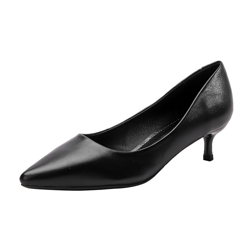 High-heeled women's slim heel  - Leatherwork In French reseña y precio
