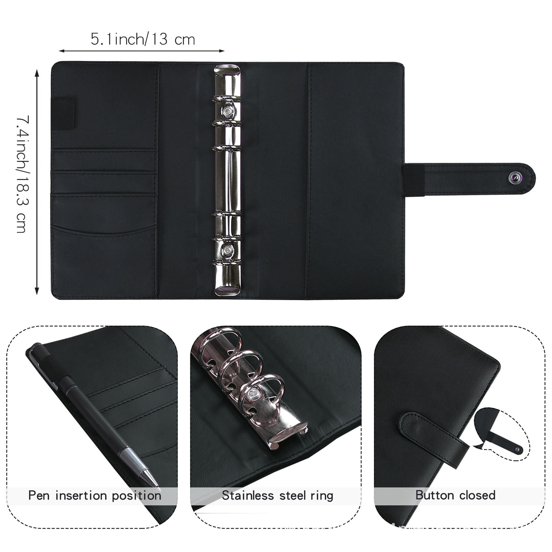 A6 Budget Binder Planner With  - Leather Work Diary reseña y precio