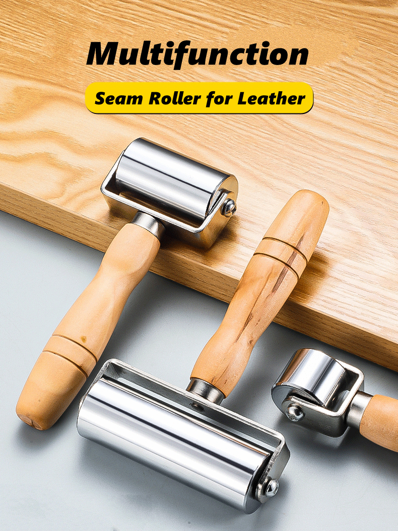 Leather Press Edge Roller with - Leatherwork Hand Press reseña y precio
