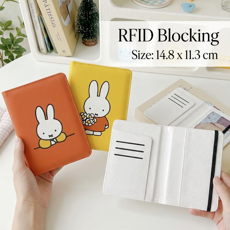 Kawaii Miffy ID Card Passport  - Leatherwork Accessories reseña y precio