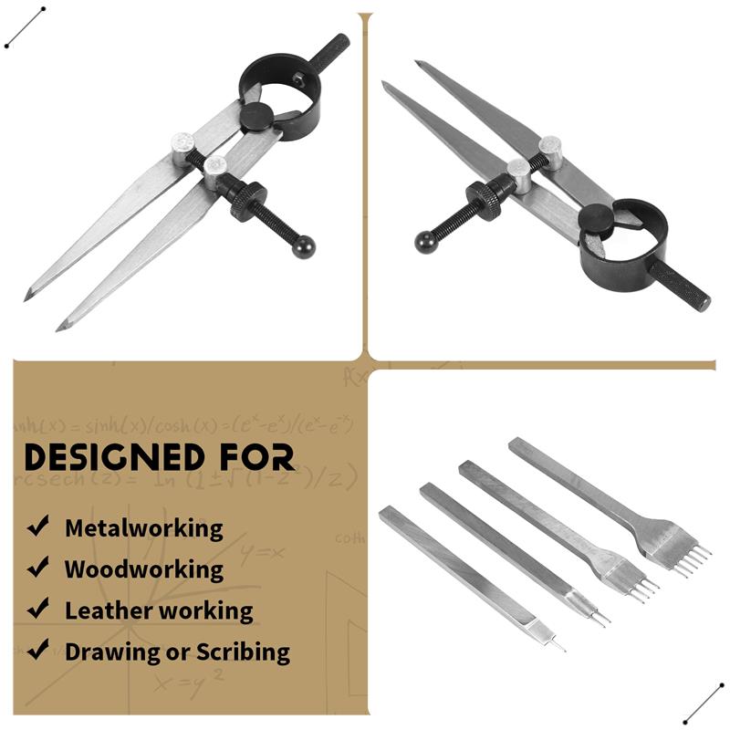 Leather Chisel Set, Prong Diam - Wing Divider Stitch reseña y precio