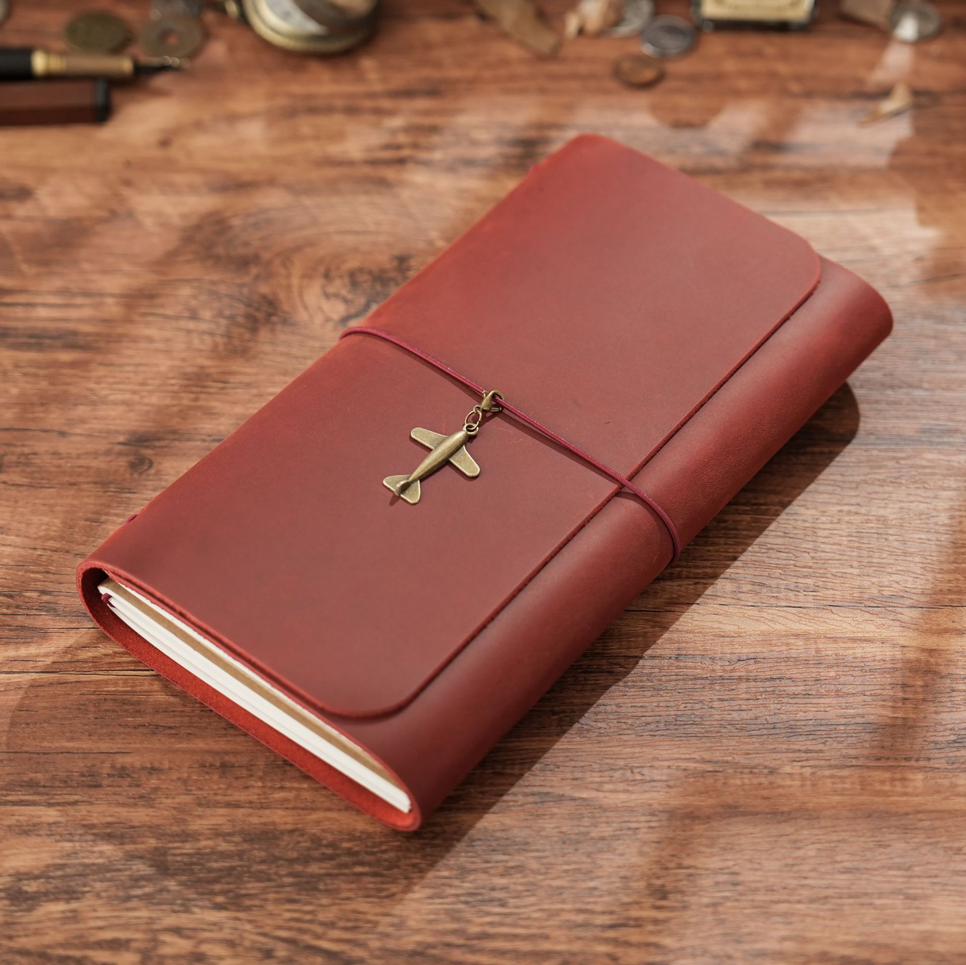 New Arrival Triple Fold TN Tra - Leather Work Diary reseña y precio