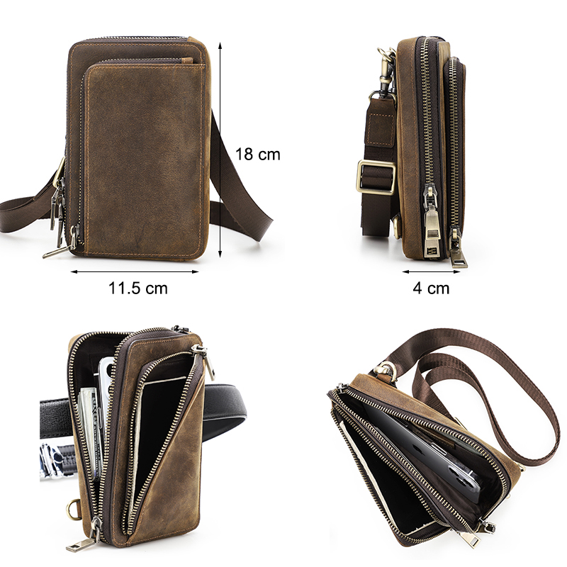 Contact's Crazy Horse Leather  - Leather Work Handbags reseña y precio
