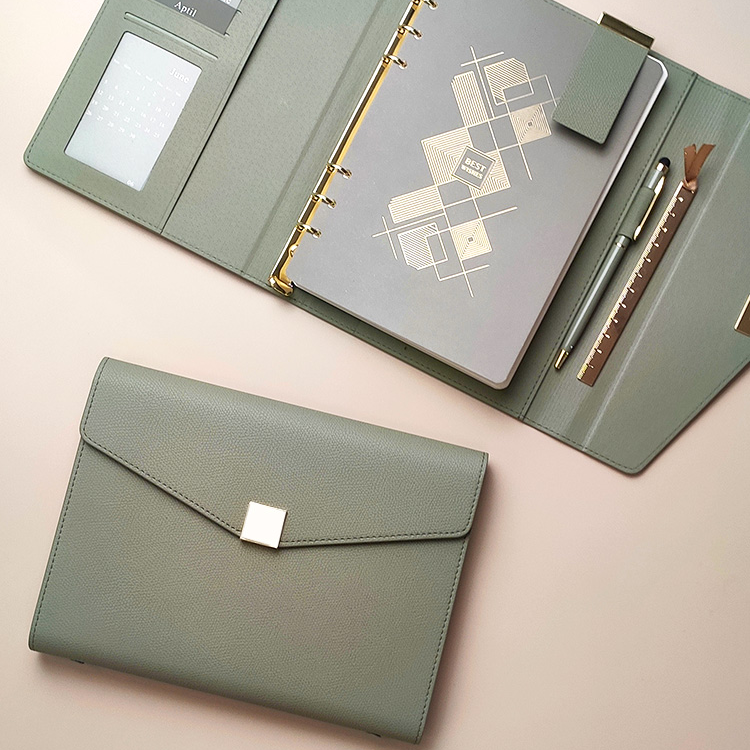A5 Pu Leather Binder Notebook  - Leather Work Diary reseña y precio