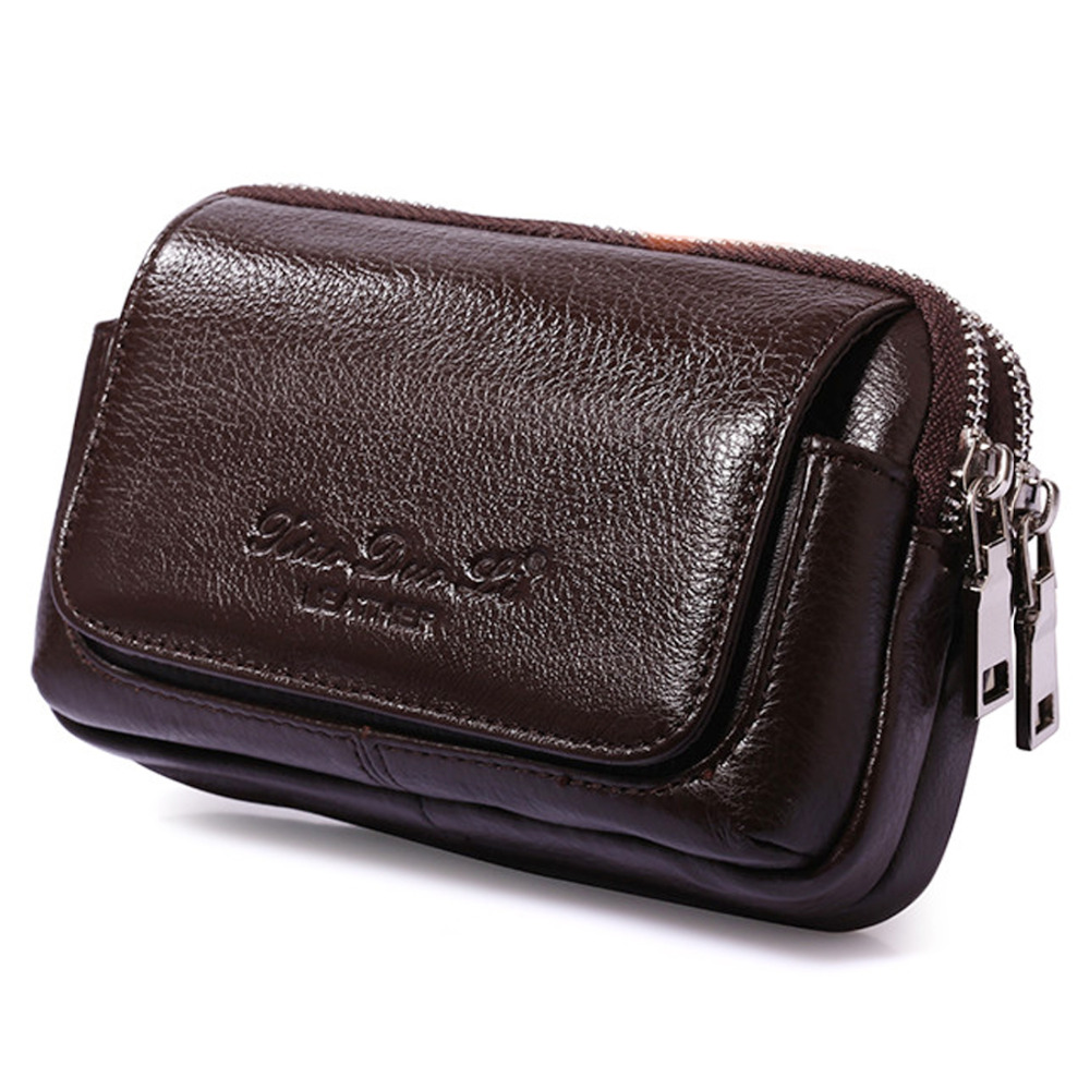 Men Genuine Leather Waist Fann - Leatherwork Wallet reseña y precio