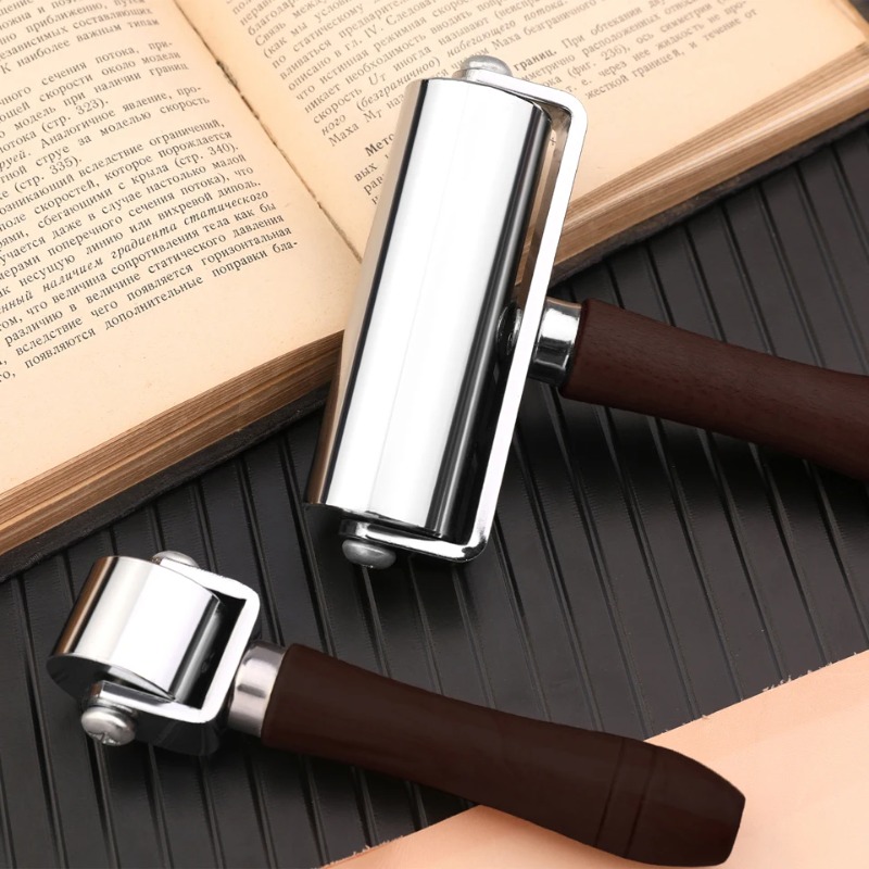 Leather Press Edge Roller with - Leatherwork Edge Creaser reseña y precio