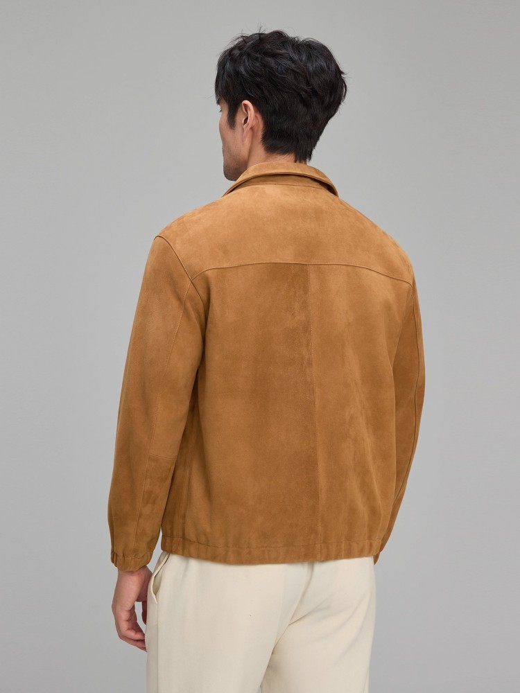 Luxury Mens Soft Natural Suede - Leather Work Jacket Mens reseña y precio