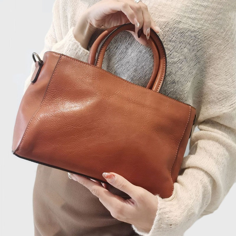 Top-Handle Bags Women Natural  - Leather Work Handbags For Women reseña y precio