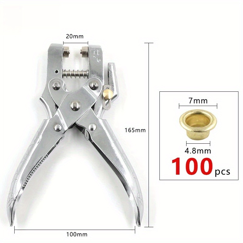 101Pcs Dual-Purpose Tool Gromm - Leatherwork Hand Press reseña y precio