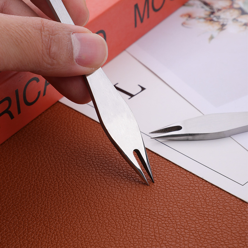 1Pc 2/3/4MM Stainless Steel Le - Leatherwork Edge Creaser reseña y precio