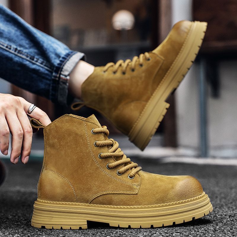 High Quality Men Ankle Boots F - Leather Work Is reseña y precio