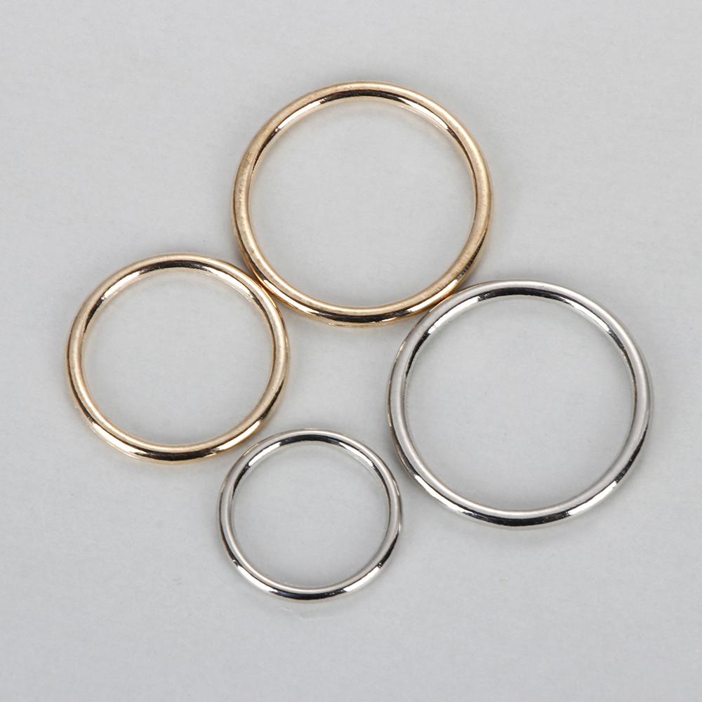 10Pcs Metal O Ring Silver Gold - Belt Buckle Blank reseña y precio