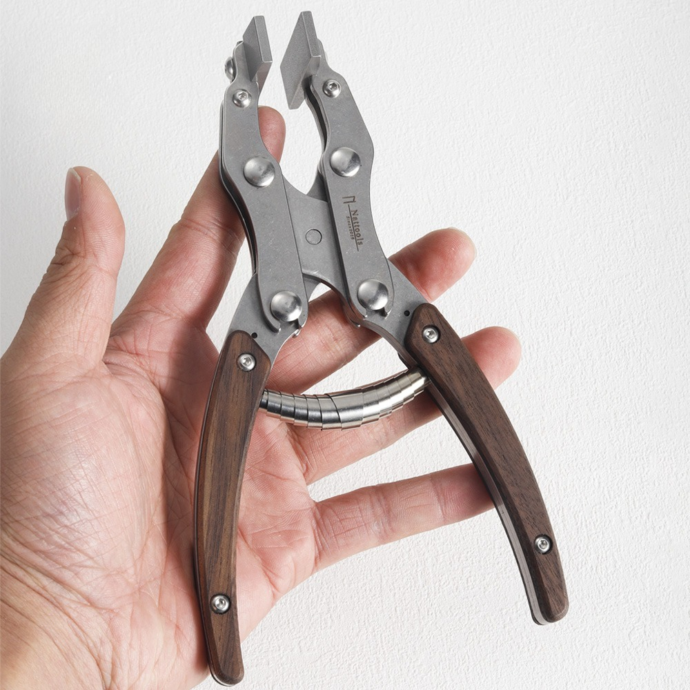 Leather Flat Pliers Stainless  - Leatherwork Hand Press reseña y precio