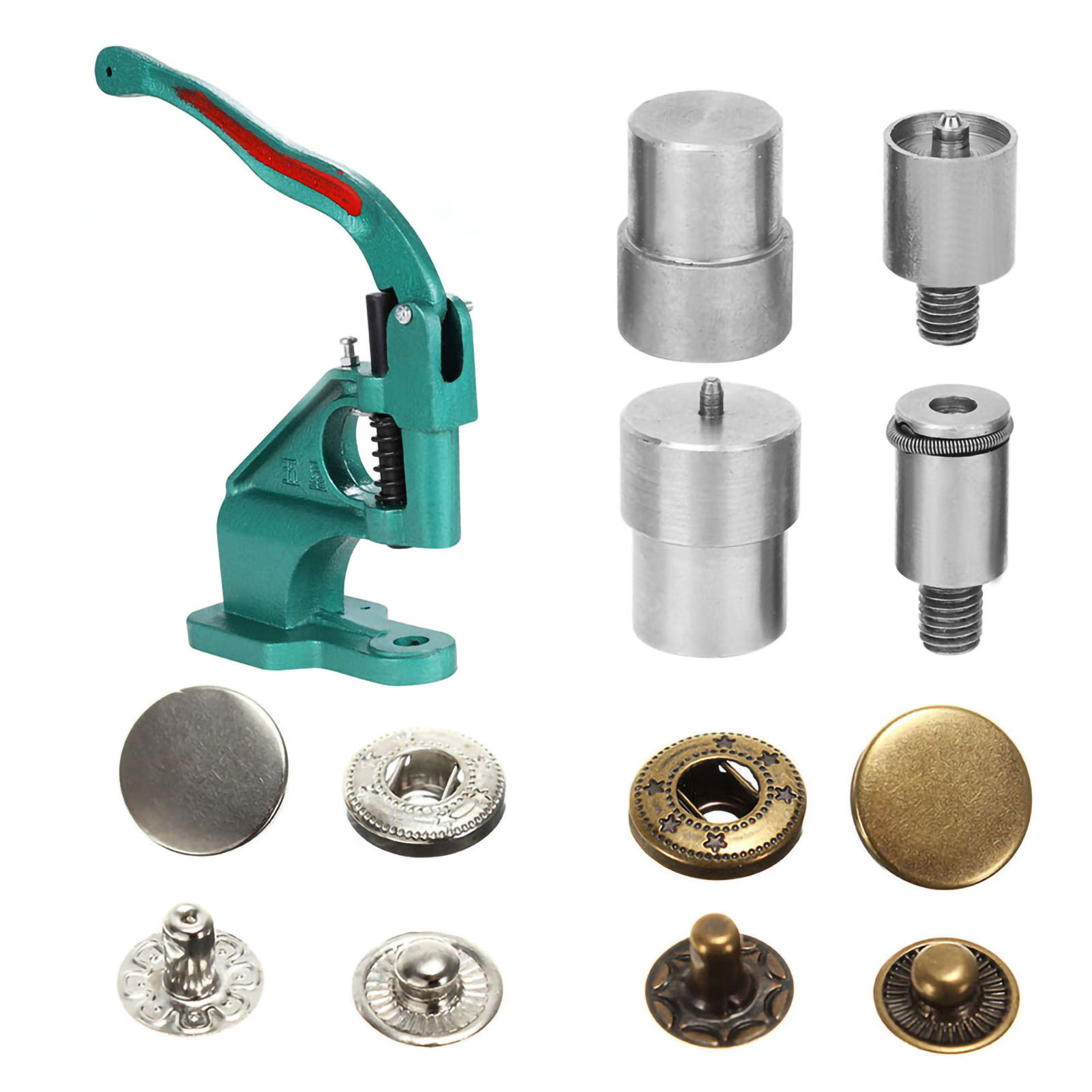 4Pcs Stainless Steel Snap Butt - Leatherwork Hand Press reseña y precio