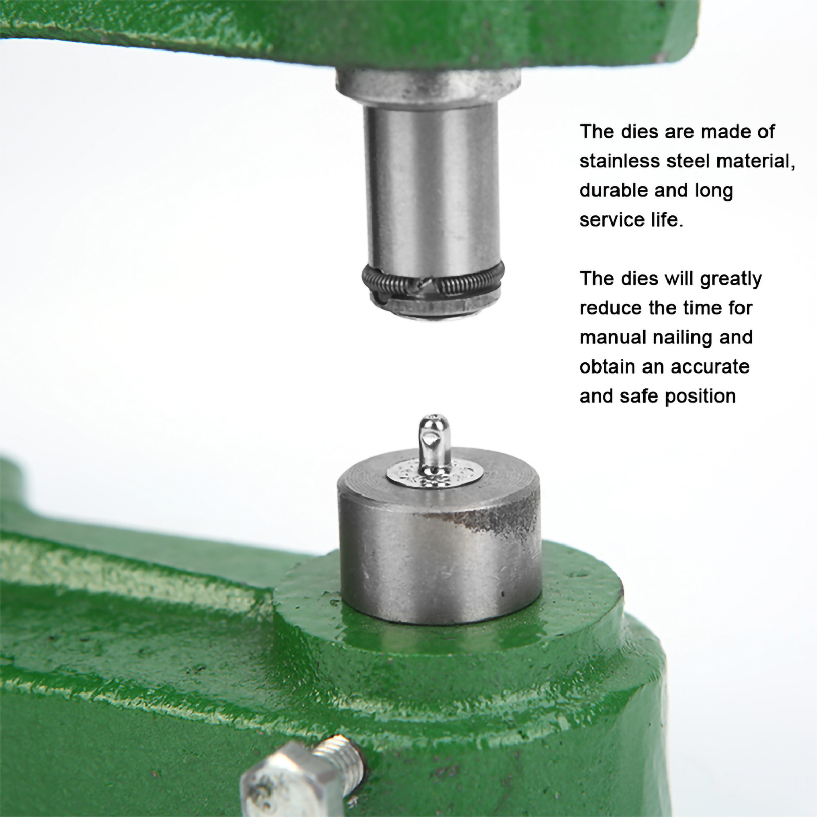 4Pcs Stainless Steel Snap Butt - Leatherwork Hand Press reseña y precio
