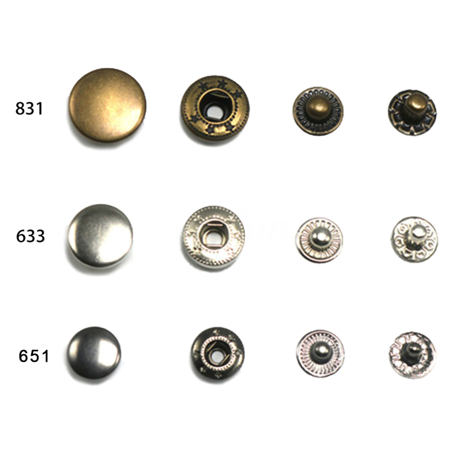 4Pcs Stainless Steel Snap Butt - Leatherwork Hand Press reseña y precio