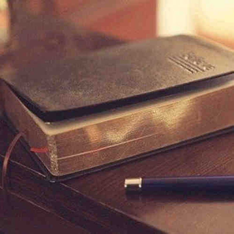 Vintage Thick Leather Bible No - Leather Work Diary reseña y precio