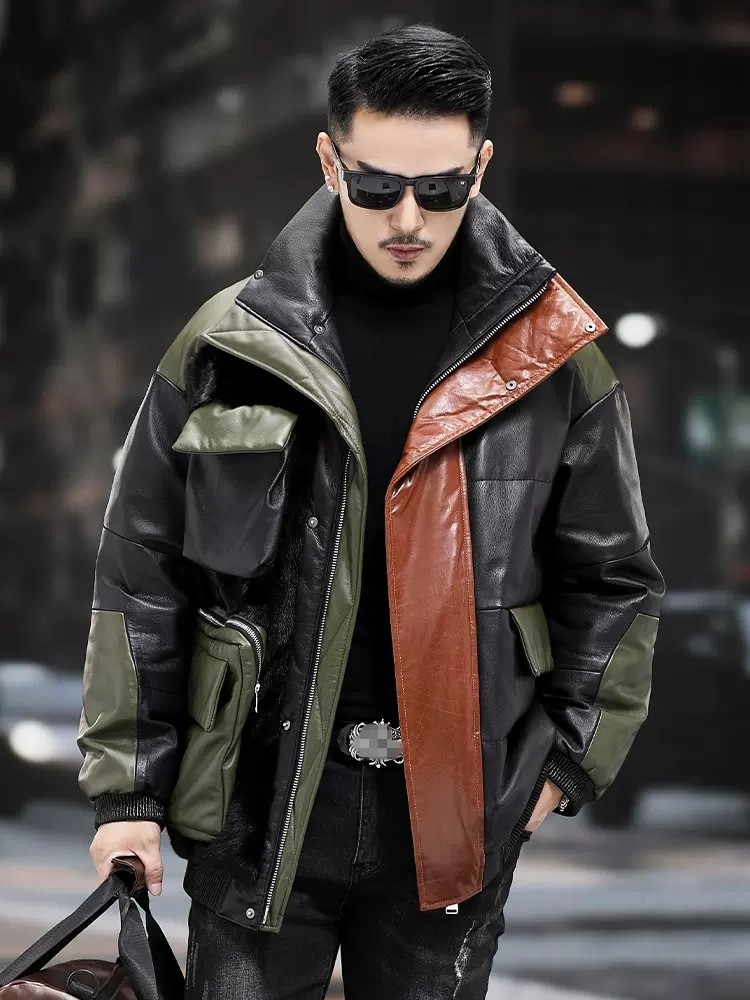 Big Pockets Work Down Jacket M - Leather Work Jacket Mens reseña y precio