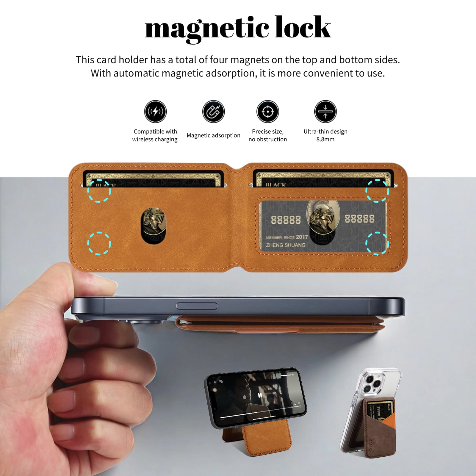 Retro Business Leather Wallet  - Leather Work Bag reseña y precio