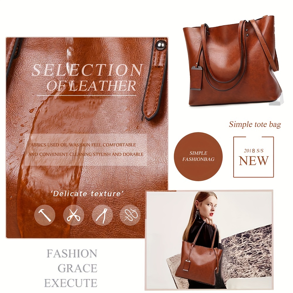 Fashionable Classic Retro Leat - Leather Work Handbags reseña y precio