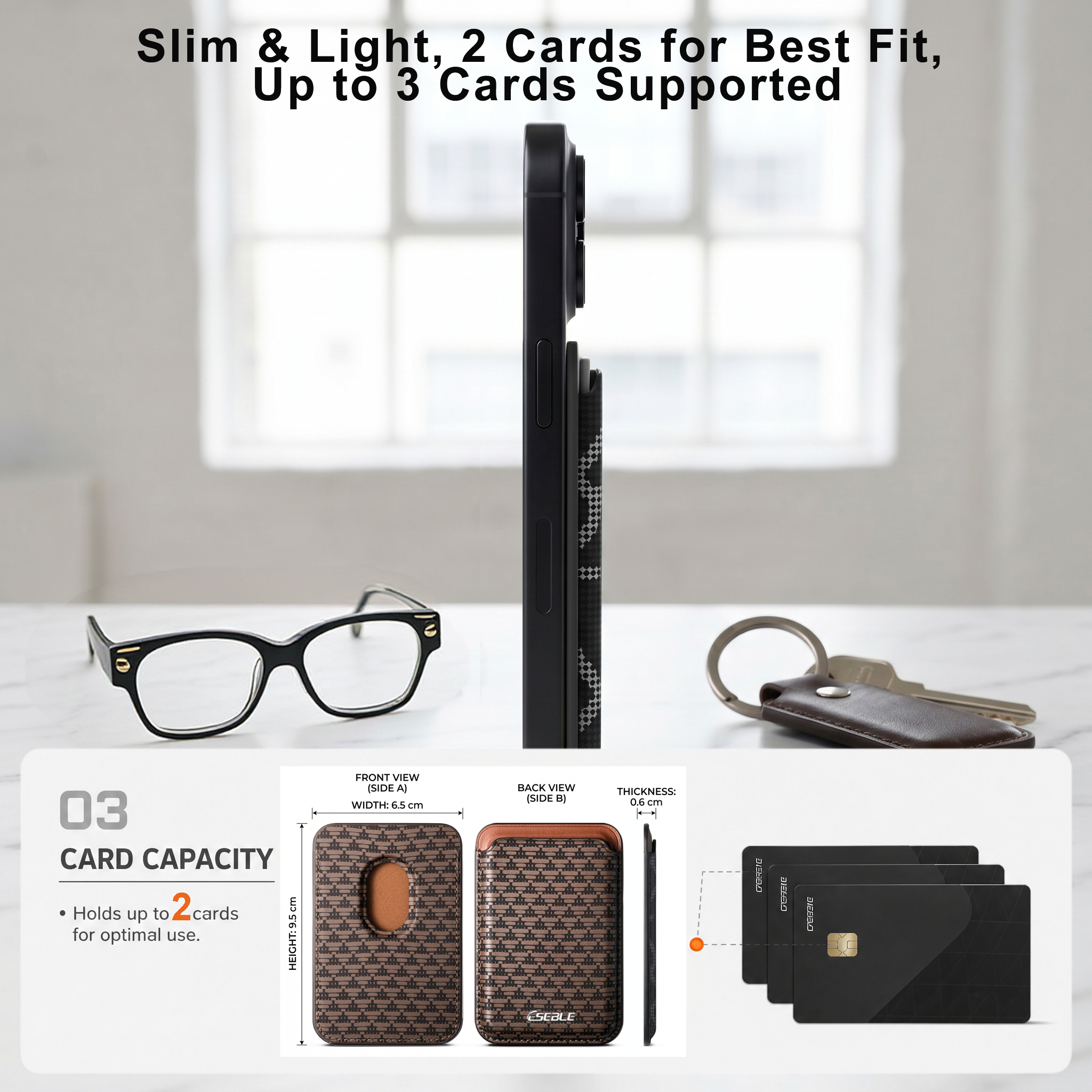 Strong Magnetic Slim Card Hold - Leather Work Is reseña y precio