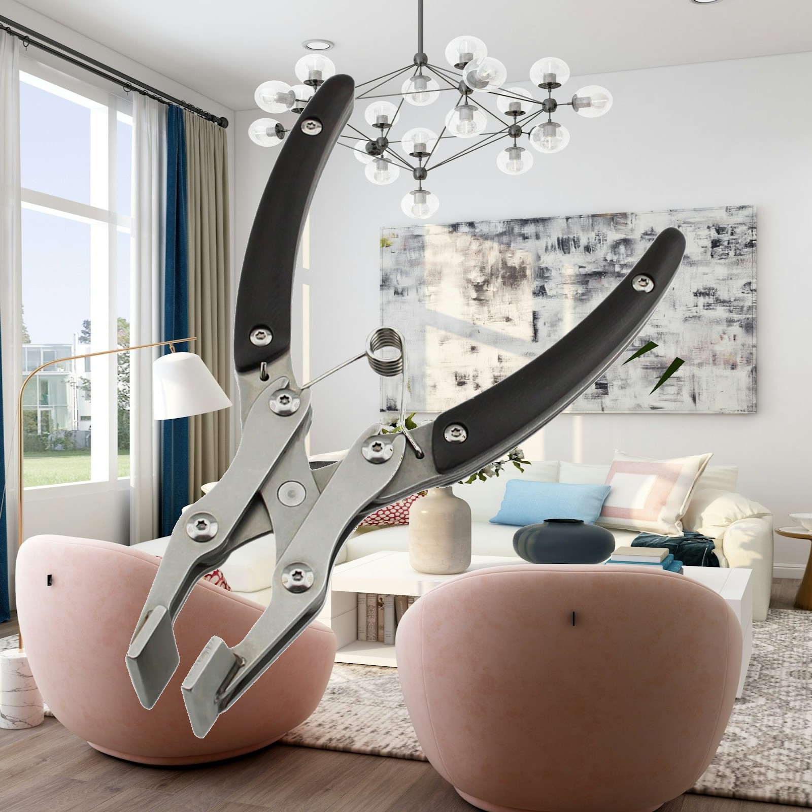 Stainless Steel Flat Pliers fo - Leatherwork Hand Press reseña y precio