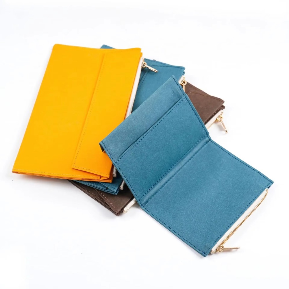 New Kraft Paper Zippered Pouch - Leather Work Diary reseña y precio