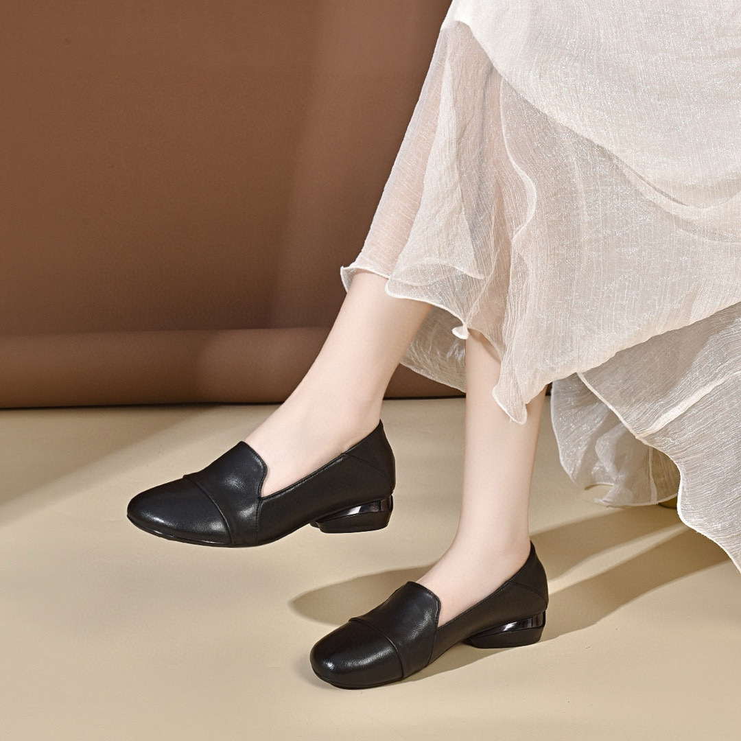 Women's shoes 2026 autumn low  - Leather Work Is reseña y precio