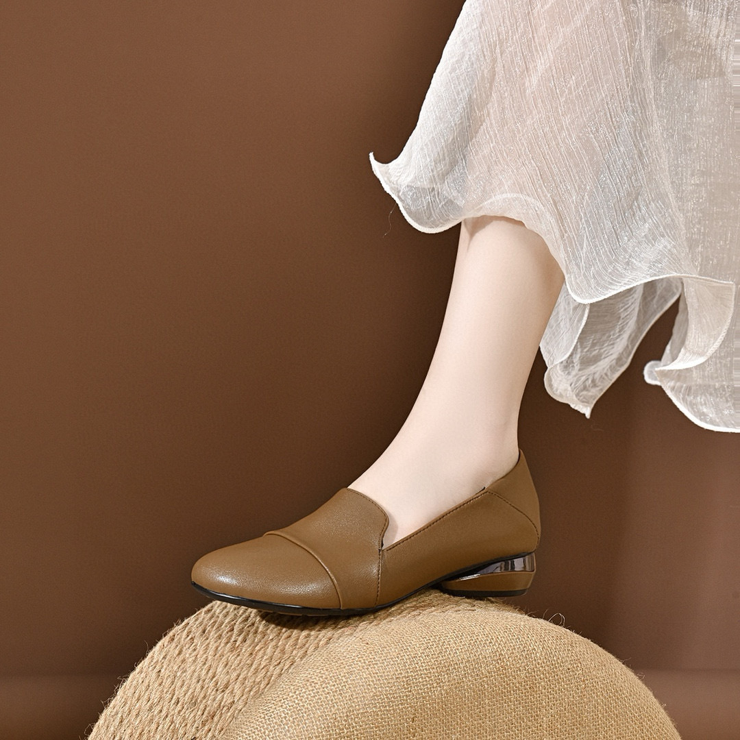 Women's shoes 2026 autumn low  - Leather Work Is reseña y precio