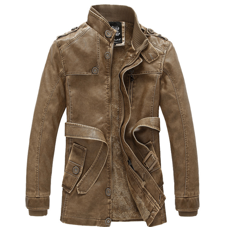 Autumn Motorbike Jacket Men's  - Leather Work Jacket Mens reseña y precio